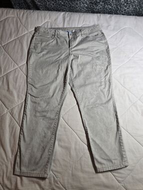 Simply Vera Vera Wang Khaki Textured Womens Pants 14
